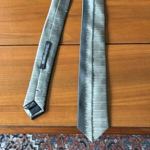 French Connection Gray Silk Tie